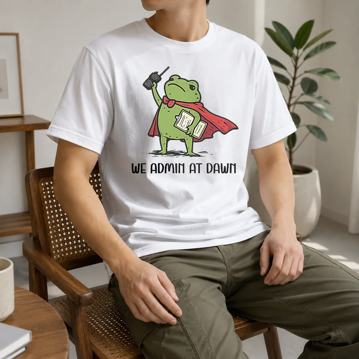 Pretty Hot We Admin At Dawn Assistant Principal Frog Shirt