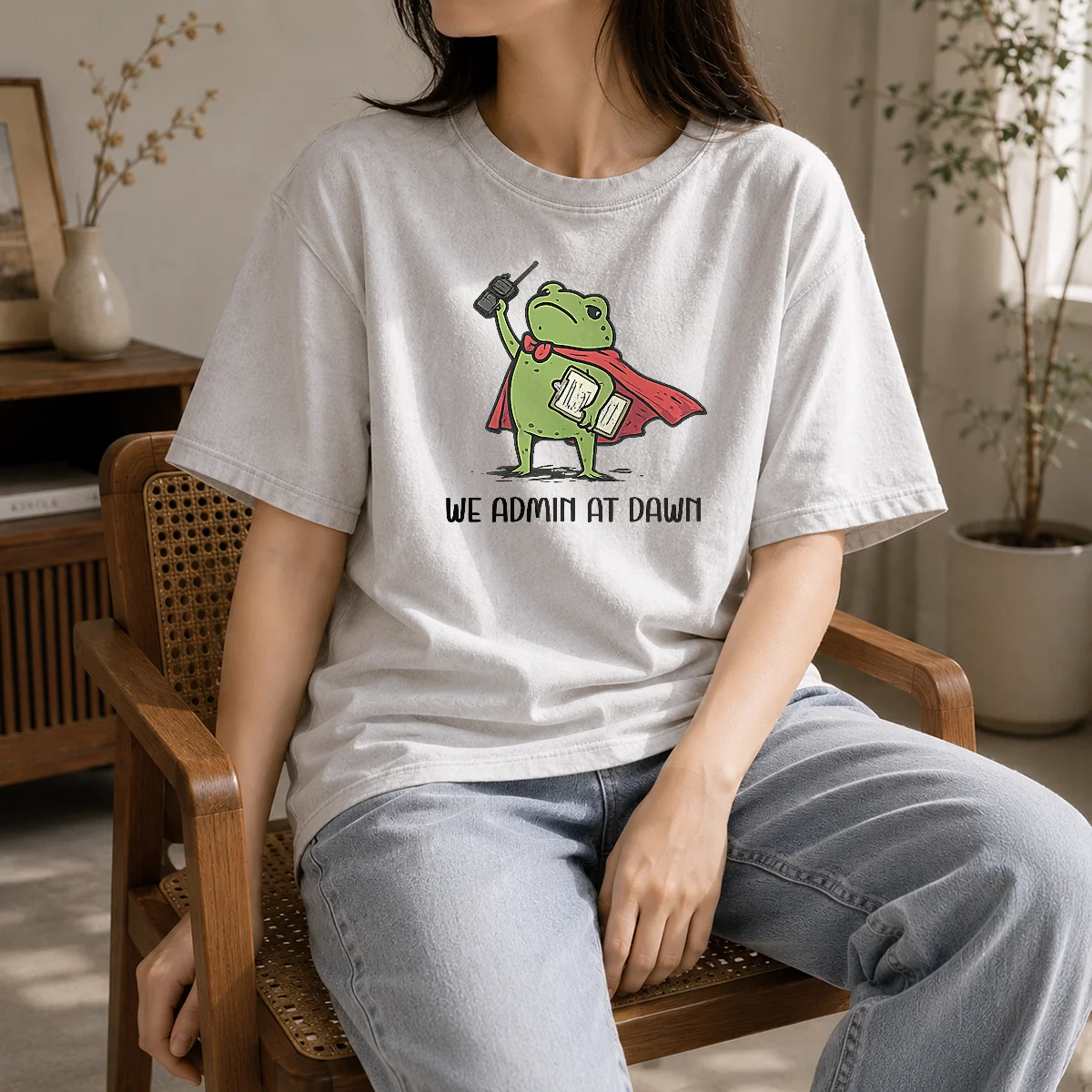Pretty Hot We Admin At Dawn Assistant Principal Frog Shirt - Image 8