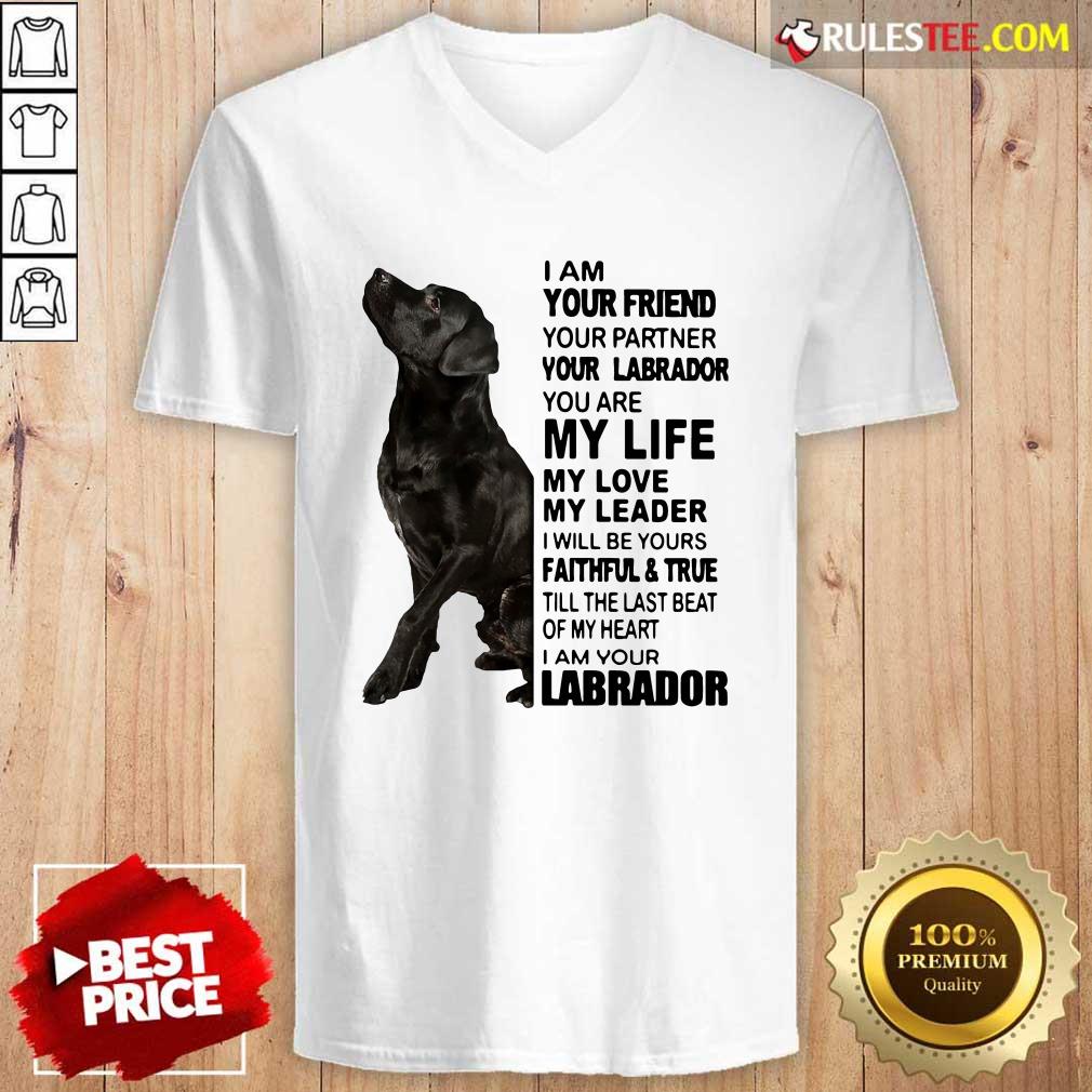 Pretty I Am Your Friend Your Partner Your Labrador You Are My Life Shirt - Image 3
