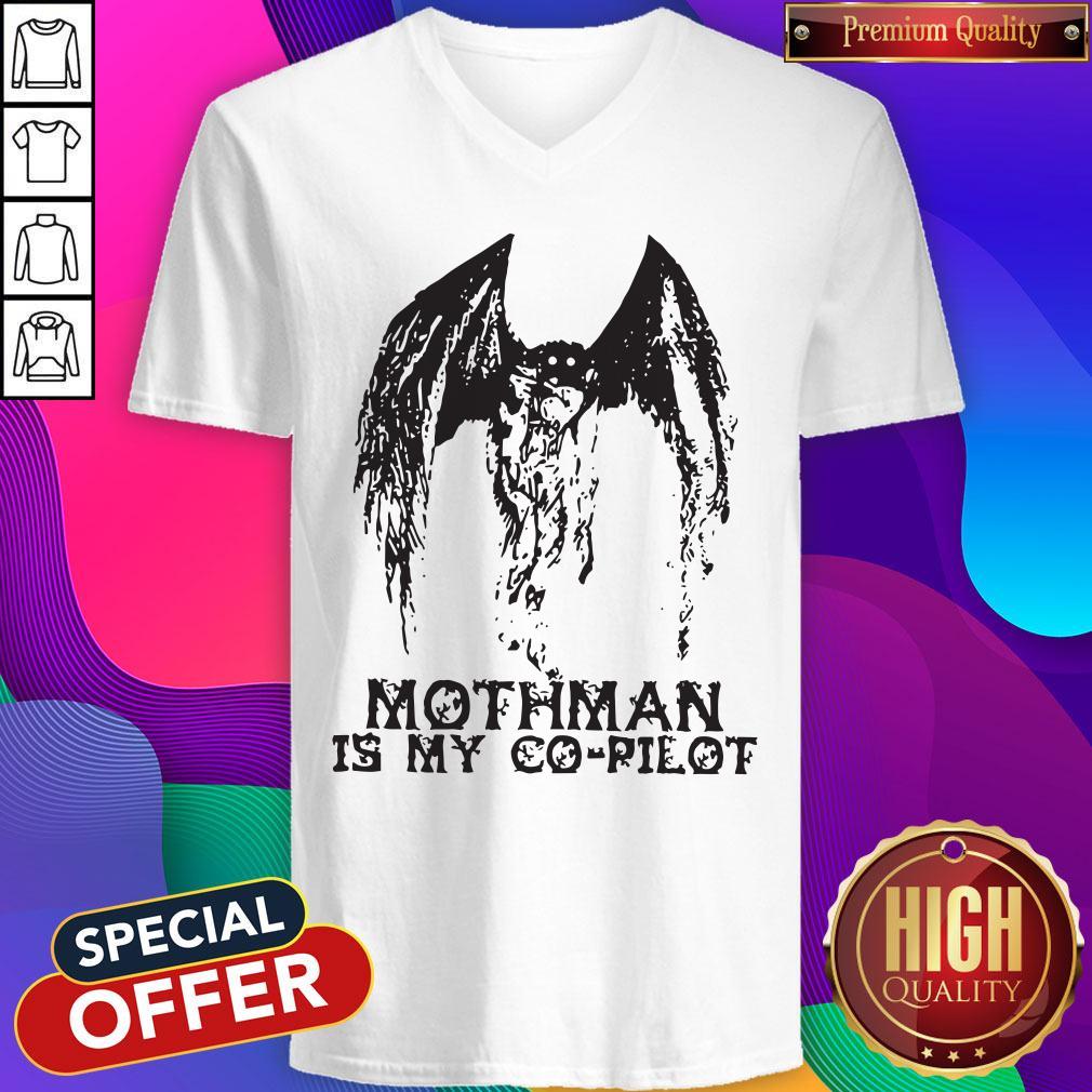 Pretty I Love Mothman Is My Co Pilot Shirt - Image 2