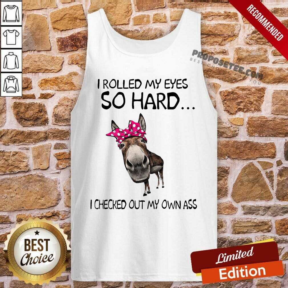 Pretty I Rolled My Eyes So Hard I Checked Out My Own Ass Donkey Shirt - Image 4