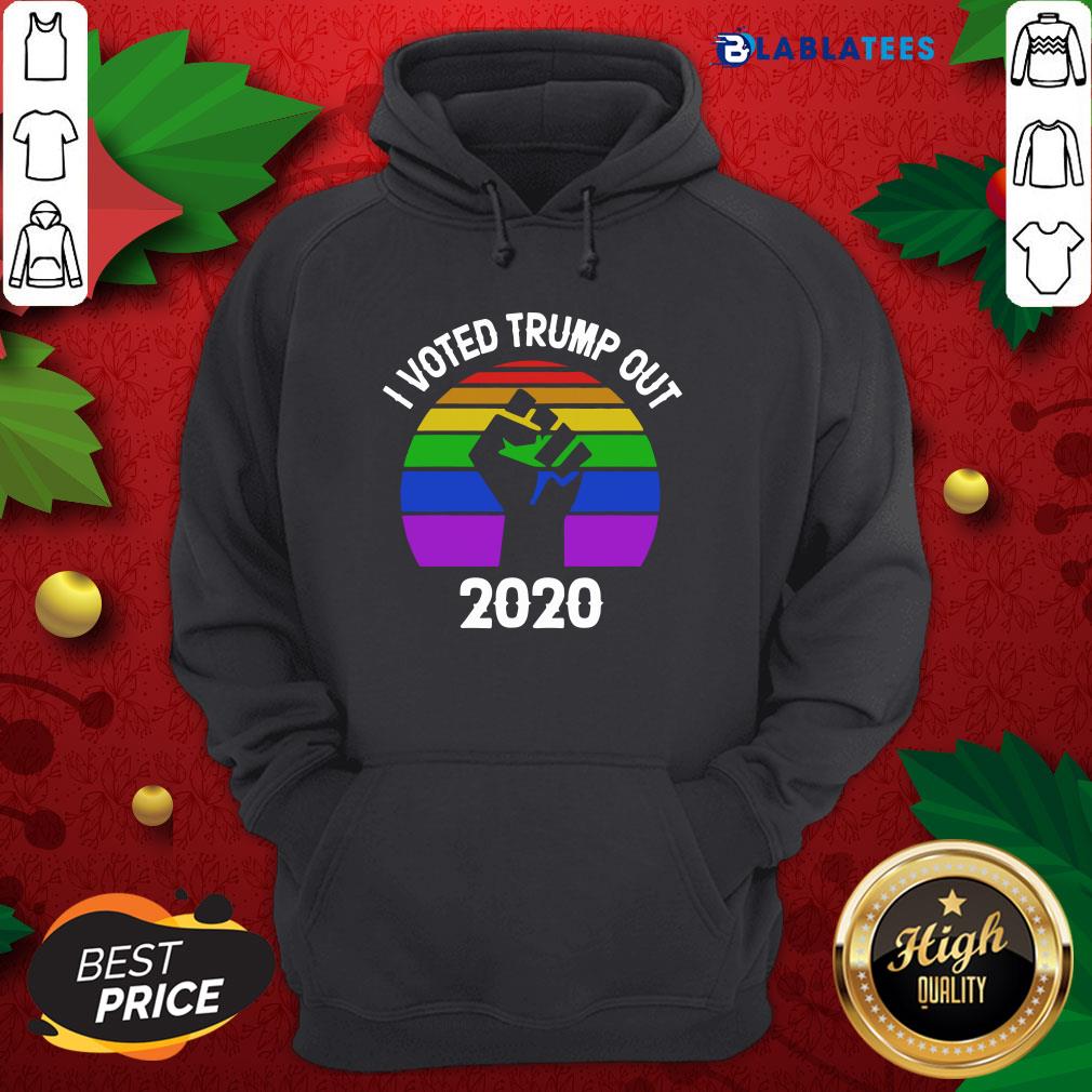Pretty I Voted Trump Out 2020 98 Black Lives Matter Vintage Retro Shirt - Image 3