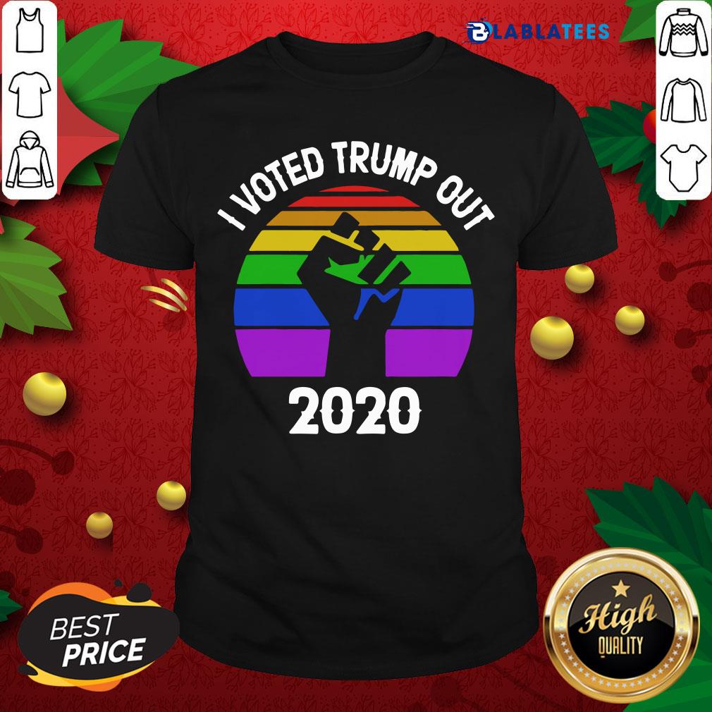 Pretty I Voted Trump Out 2020 98 Black Lives Matter Vintage Retro Shirt