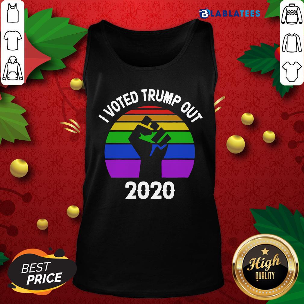 Pretty I Voted Trump Out 2020 98 Black Lives Matter Vintage Retro Shirt - Image 5