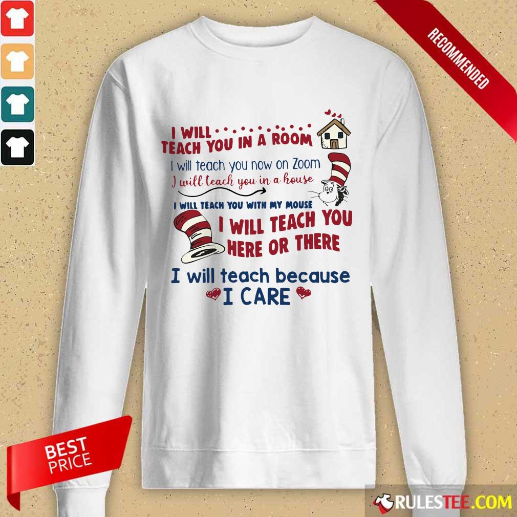Pretty I Will Teach You Here Or There Shirt - Image 2