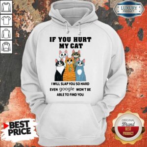 Alternative view of Pretty If You Hurt My Cat I Will Slap You So Hard Even Google Won’t Be Able To Find You Shirt