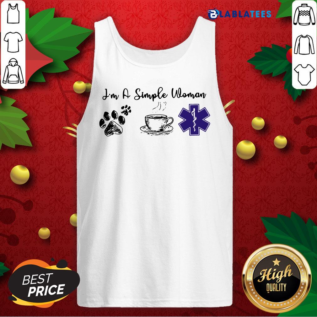 Pretty I’m A Simple Woman I Like Dog Coffee And Nurse Shirt - Image 3