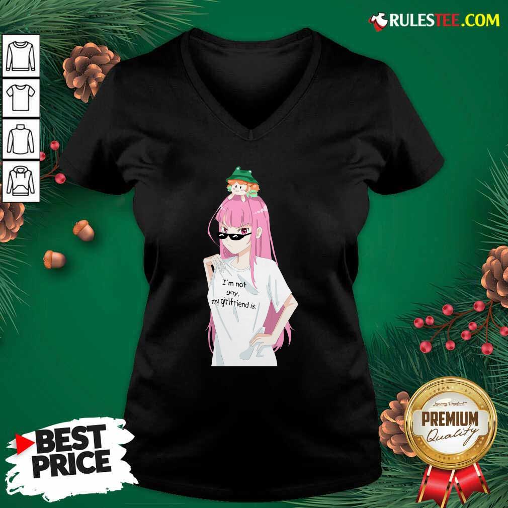 Pretty Im Not Gay My Girlfriend Is Shirt - Image 3