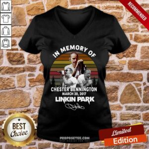Alternative view of Pretty In Memory Of Chester Bennington March 20 2017 Linkin Park Signature Vintage Retro Shirt