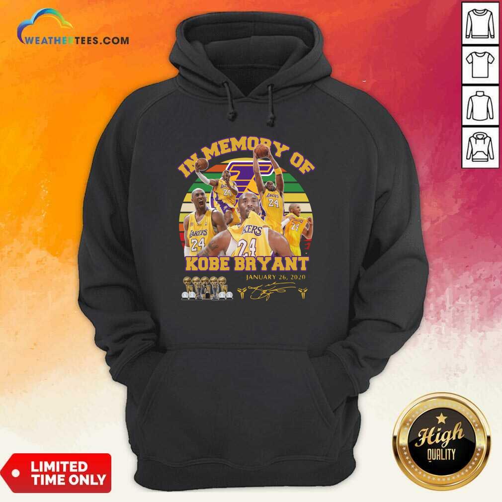 Pretty In Memory Of Kobe Bryant 24 January 26 2020 Vintage Shirt - Image 5