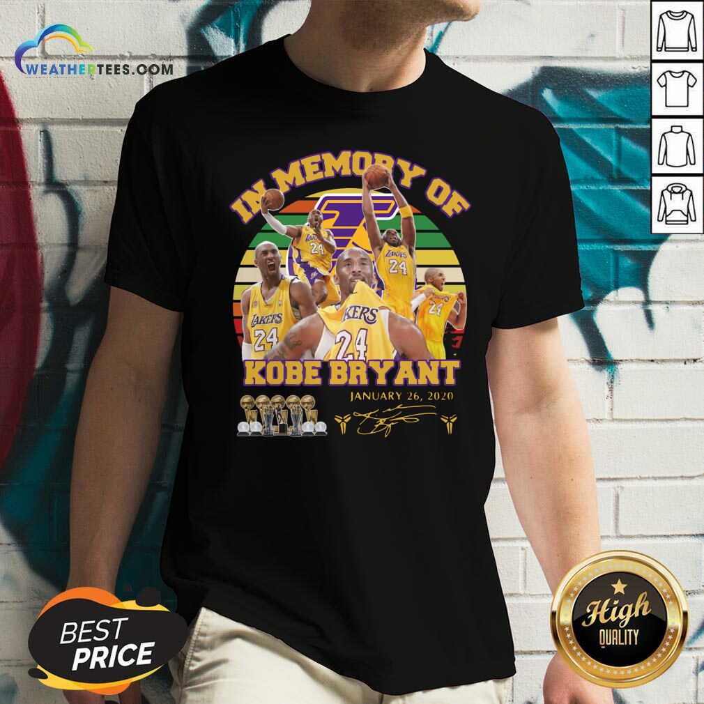 Pretty In Memory Of Kobe Bryant 24 January 26 2020 Vintage Shirt - Image 2