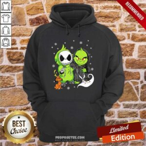 Alternative view of Pretty Jack Skellington And The Grinch Halloween Shirt