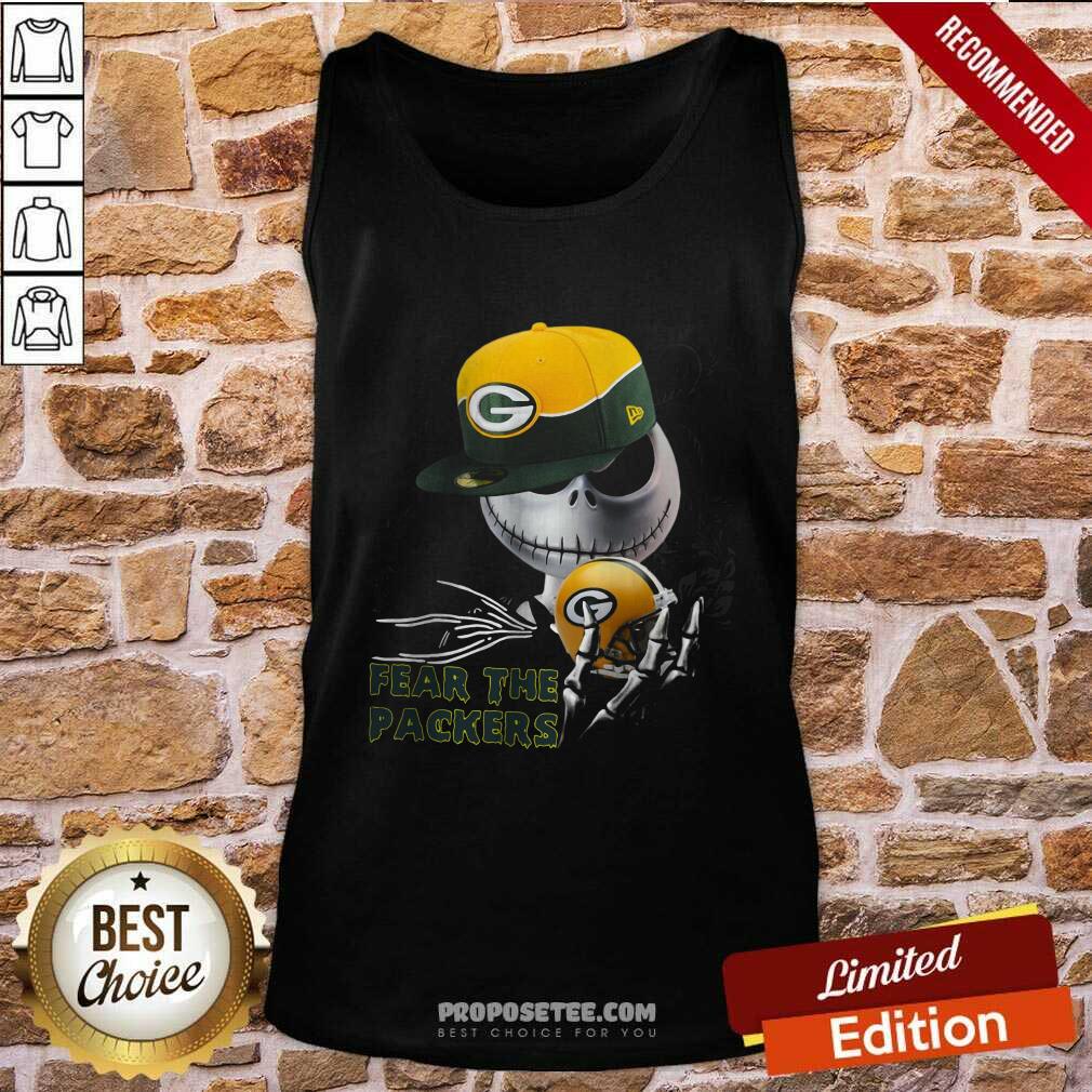 Pretty Jack Skellington Fear The Green Bay Packers Shirt - Image 4