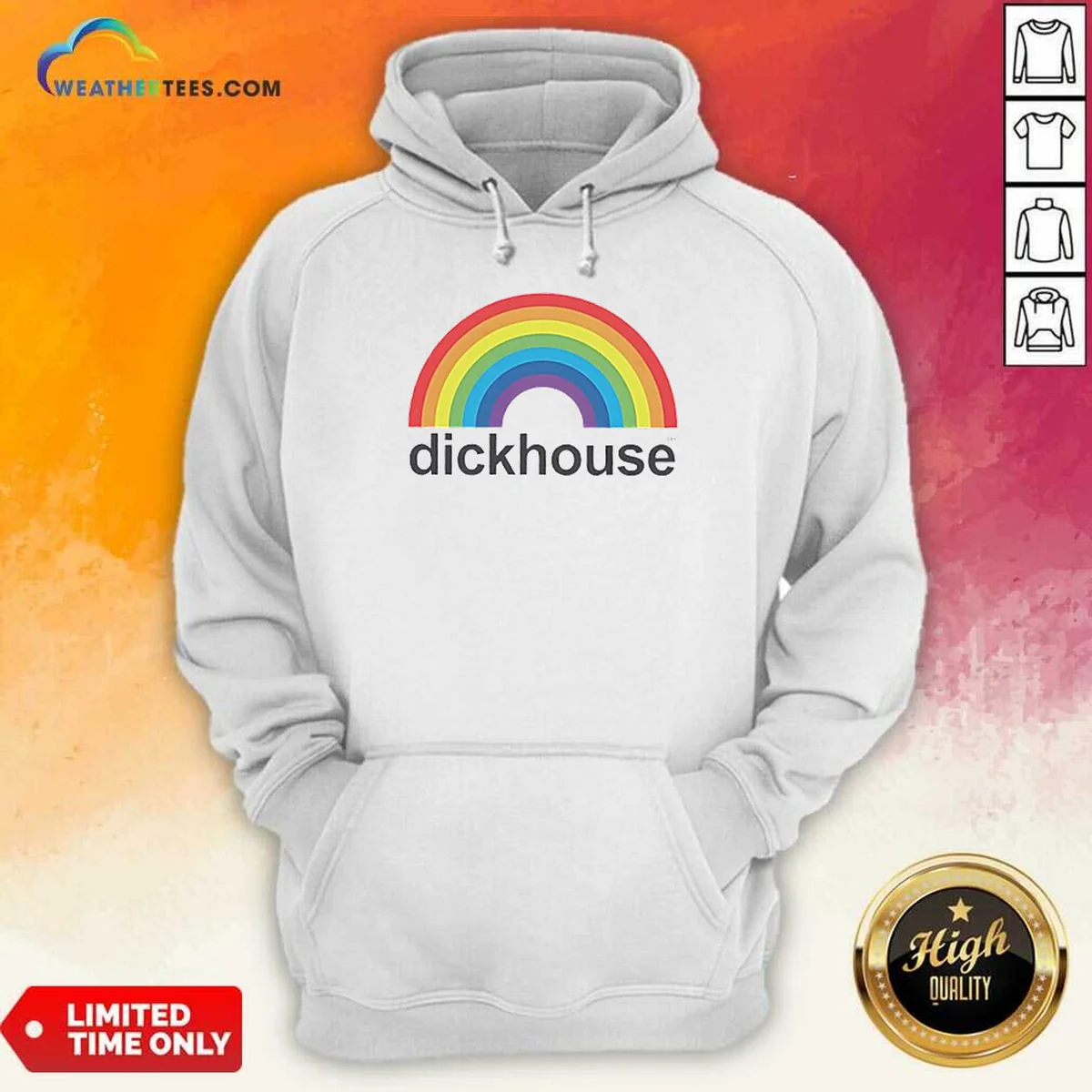 Pretty Jackass Dickhouse Productions Rainbows Shirt - Image 3