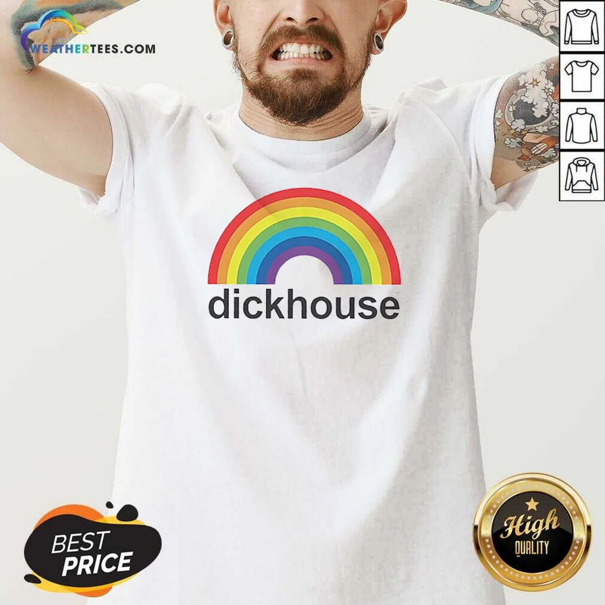 Pretty Jackass Dickhouse Productions Rainbows Shirt - Image 2