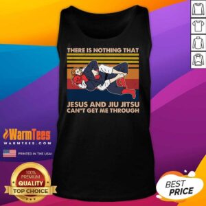 Alternative view of Pretty Jesus And Jiu Jitsu Can’t Get Me Through Vintage Shirt
