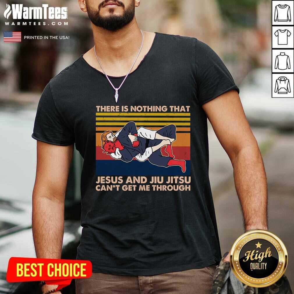 Pretty Jesus And Jiu Jitsu Can’t Get Me Through Vintage Shirt - Image 5