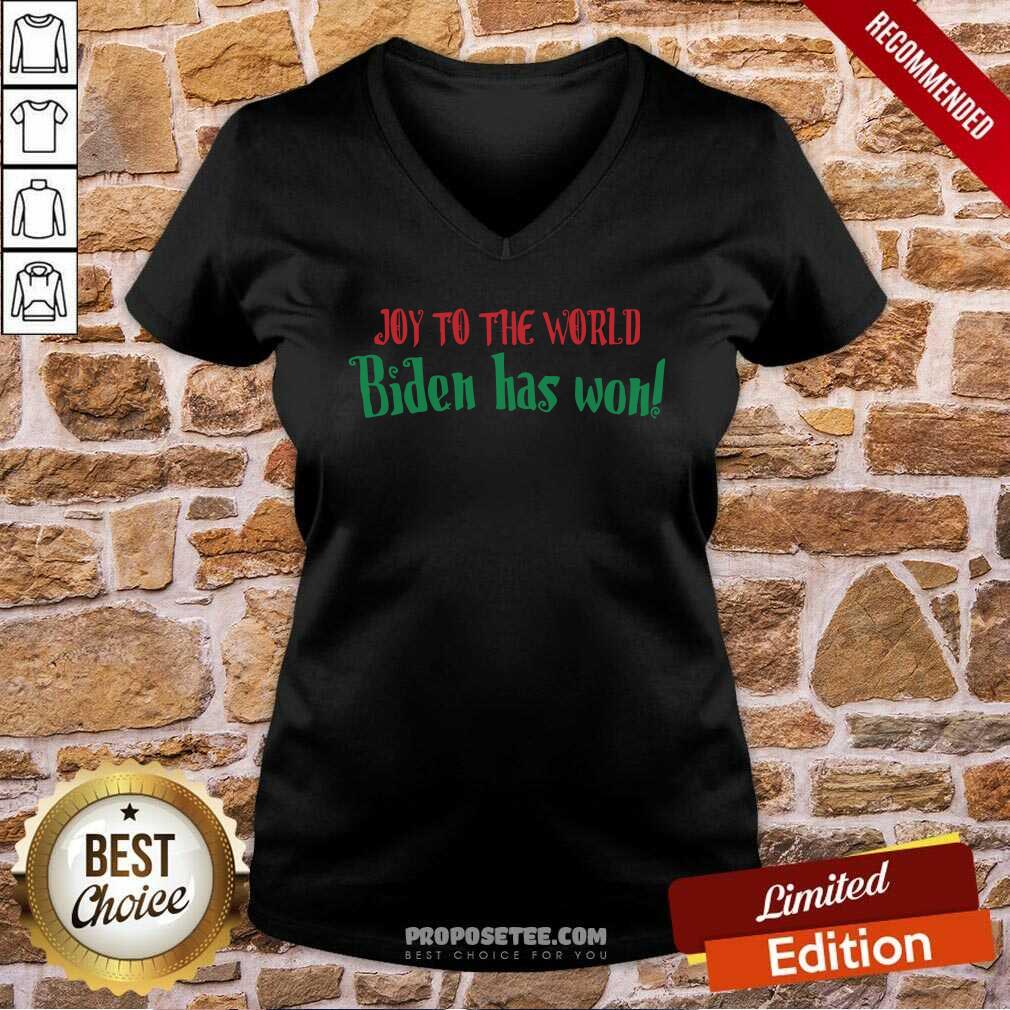 Pretty Joy To The World Biden Has Won Christmas Shirt - Image 3