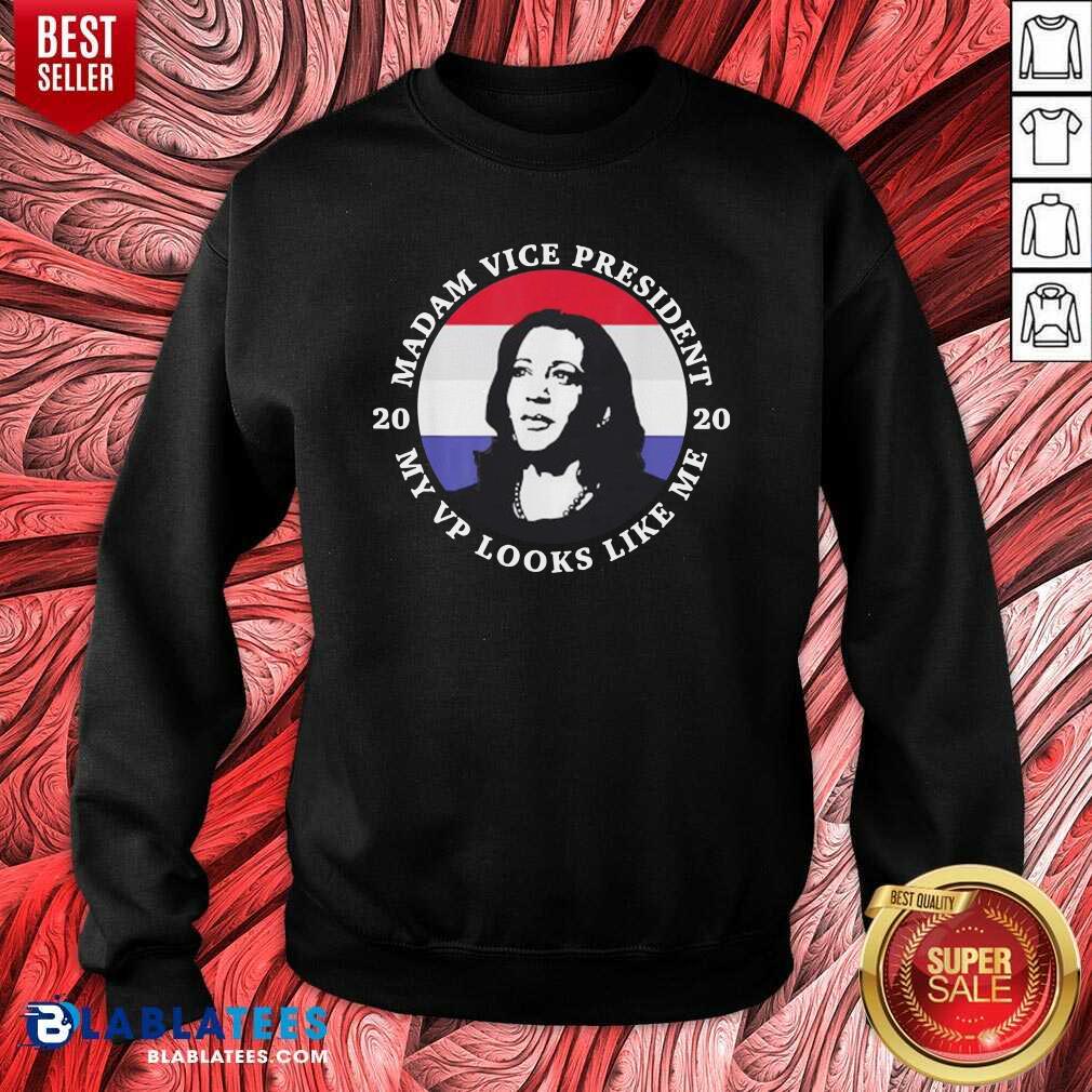 Pretty Kamala Harris Mvp Madam Vice President My Vp Looks Like Me Shirt - Image 4