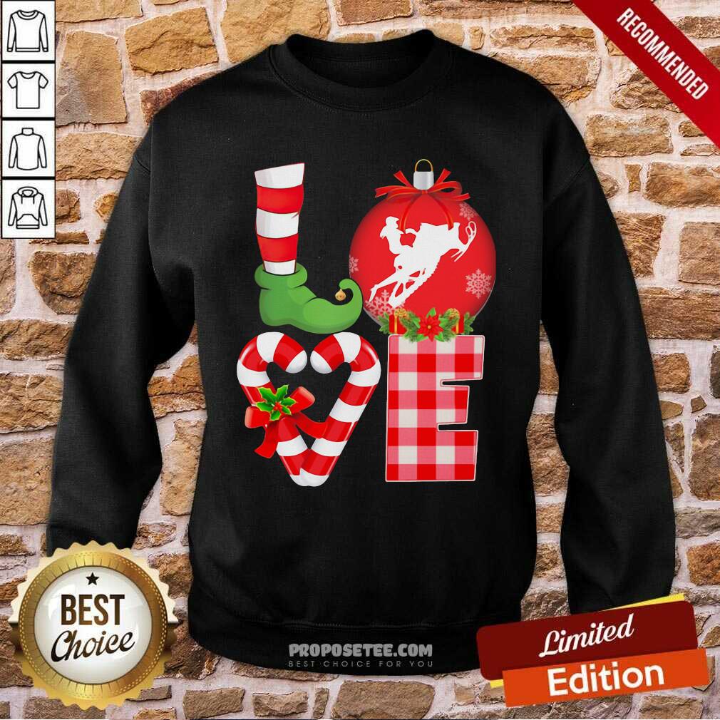 Pretty Love Snowboarding Pajama Elf Mery Christmas Shirt - Image 5