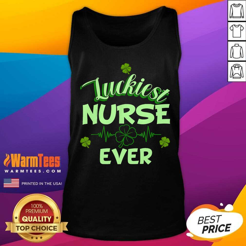 Pretty Luckiest Nurse Ever St Patrick's Day Shirt - Image 4