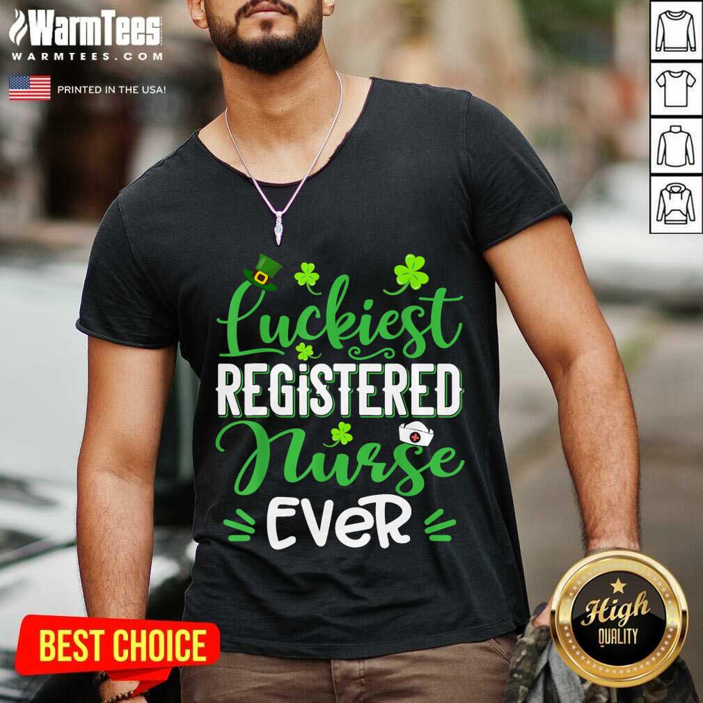 Pretty Luckiest Registered Nurse Ever St Patricks Day Shirt - Image 5