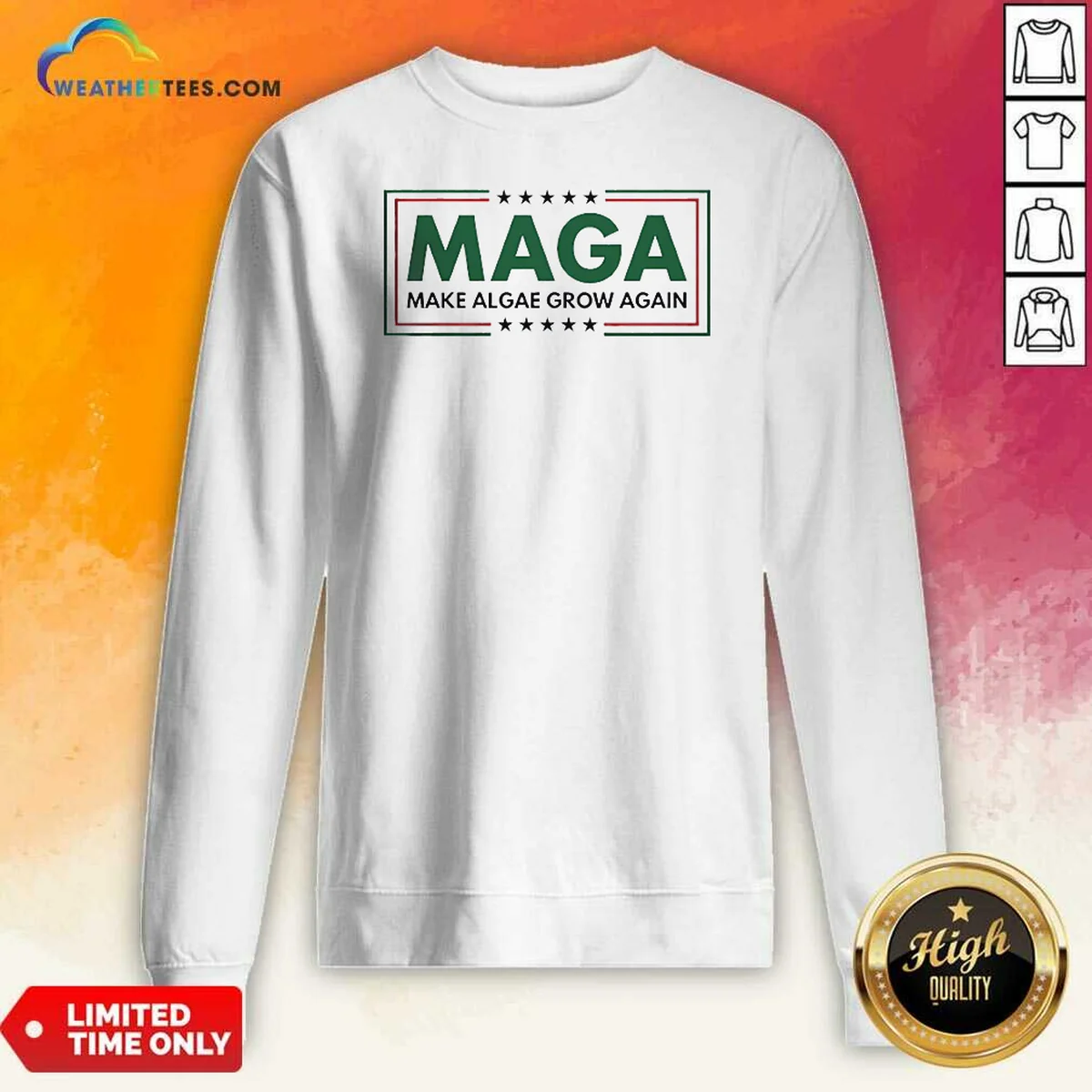 Pretty MAGA Make Algae Grow Again Shirt - Image 4