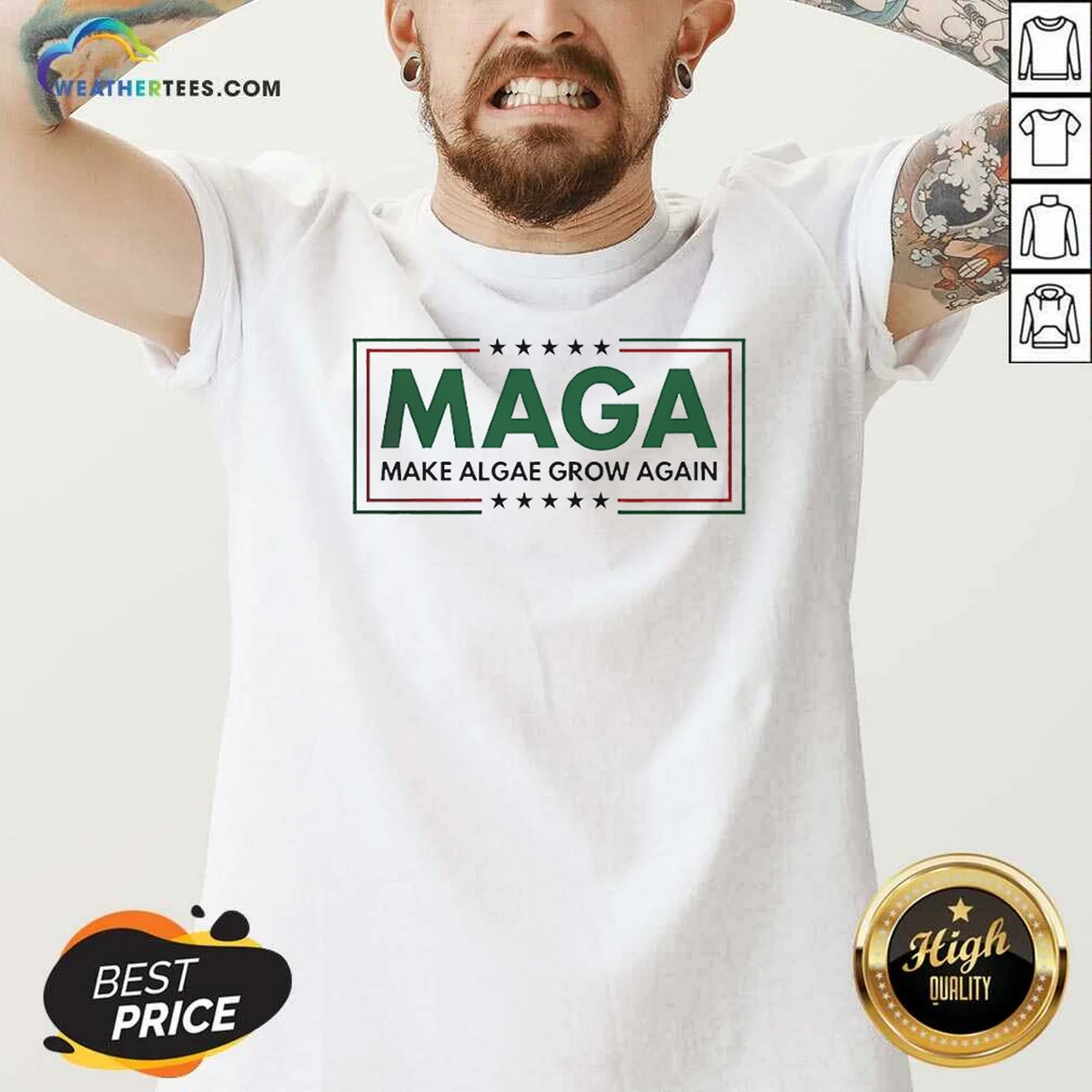 Pretty MAGA Make Algae Grow Again Shirt - Image 2