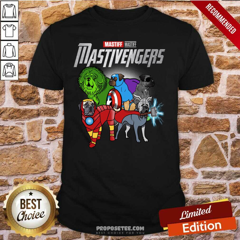 Pretty Mastiff Marvel Avengers Mastivengers Shirt