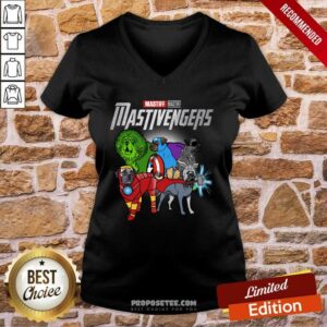Alternative view of Pretty Mastiff Marvel Avengers Mastivengers Shirt