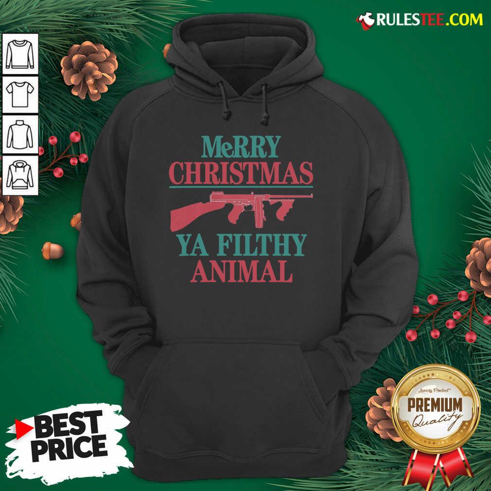 Pretty Merry Christmas Ya Filthy Animal Shirt - Image 2