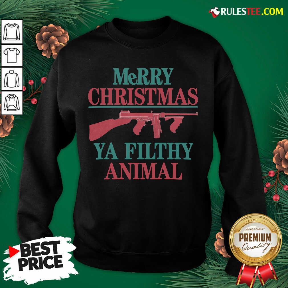 Pretty Merry Christmas Ya Filthy Animal Shirt - Image 5