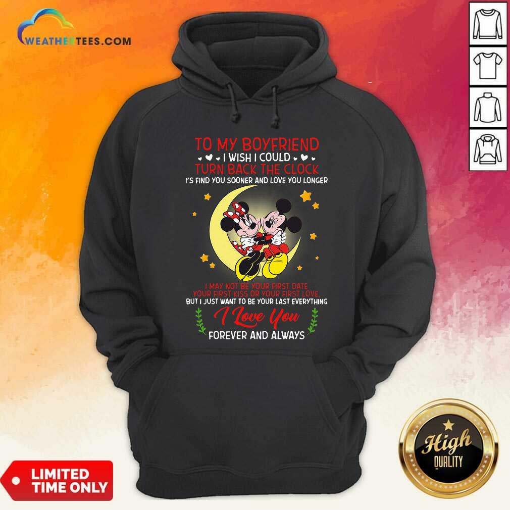 Pretty Mickey Mouse And Minnie Mouse To My Boyfriend Turn Back The Clock Shirt - Image 5