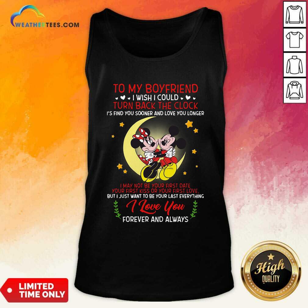 Pretty Mickey Mouse And Minnie Mouse To My Boyfriend Turn Back The Clock Shirt - Image 4