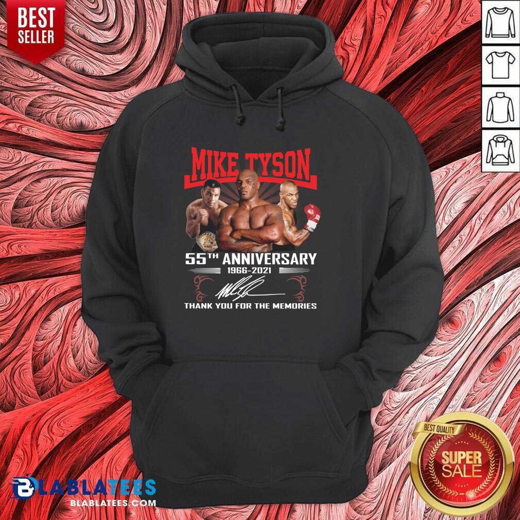 Pretty Mike Tyson 55TH 1966 2021 Signature Thank You For The Memories Shirt - Image 5