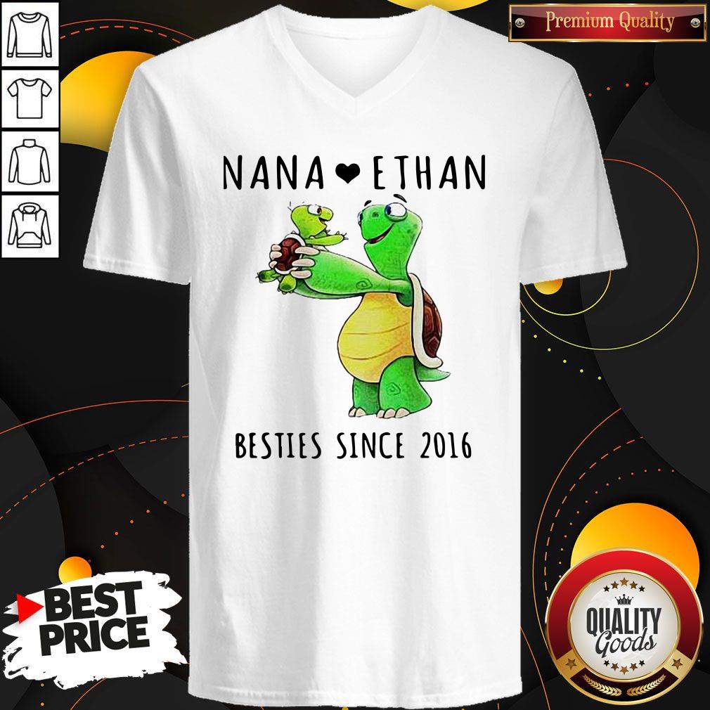 Pretty Nana Love Ethan Bestie Since 2016 Shirt - Image 3