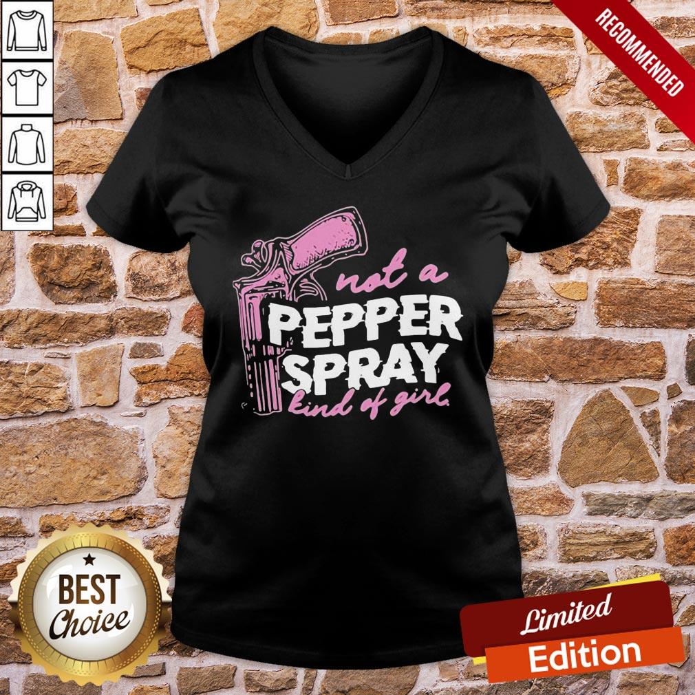 Pretty Not A Pepper Spray Kind Of Girl Shirt - Image 2