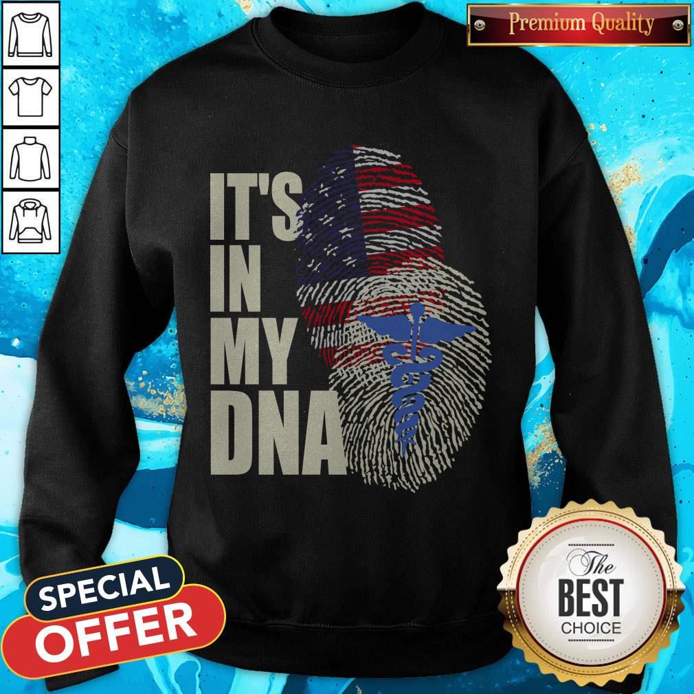 Pretty Nurse America It’s In My DNA Shirt - Image 4