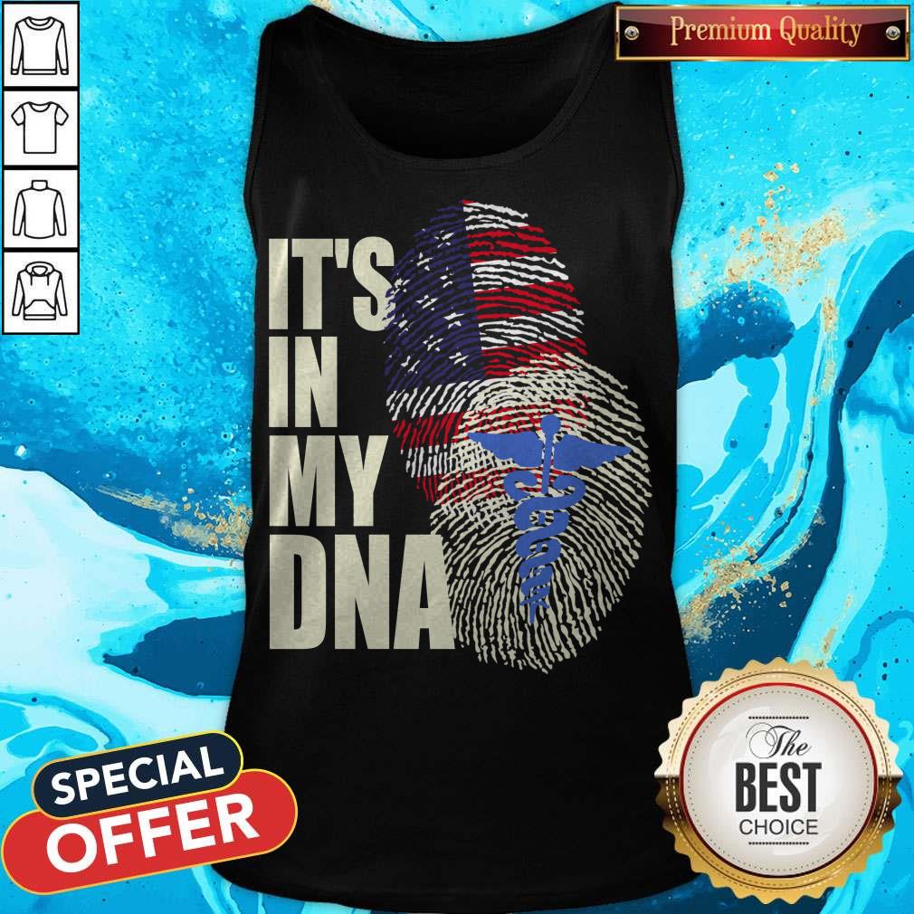 Pretty Nurse America It’s In My DNA Shirt - Image 3