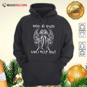 Alternative view of Pretty Octopus God Is Busy Can I Help You Shirt