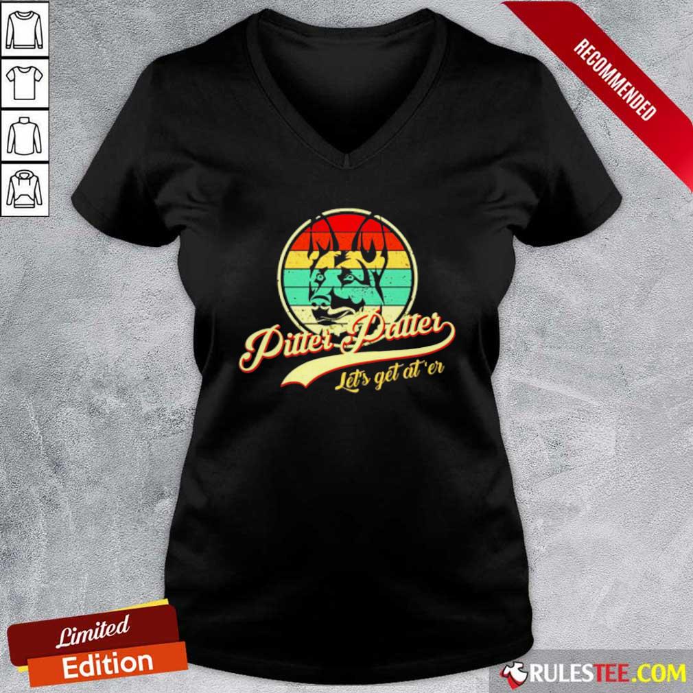 Pretty Pitter Patter Lets Get Ater Vintage Shirt - Image 3