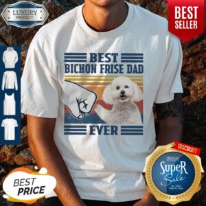 Pretty Poodle Best Bichon Frise Dad Ever Vintage Shirt