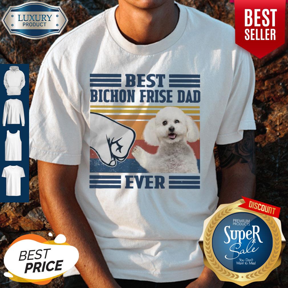 Pretty Poodle Best Bichon Frise Dad Ever Vintage Shirt