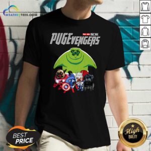 Alternative view of Pretty Pug Dog Marvel Avengers Pugevengers Shirt