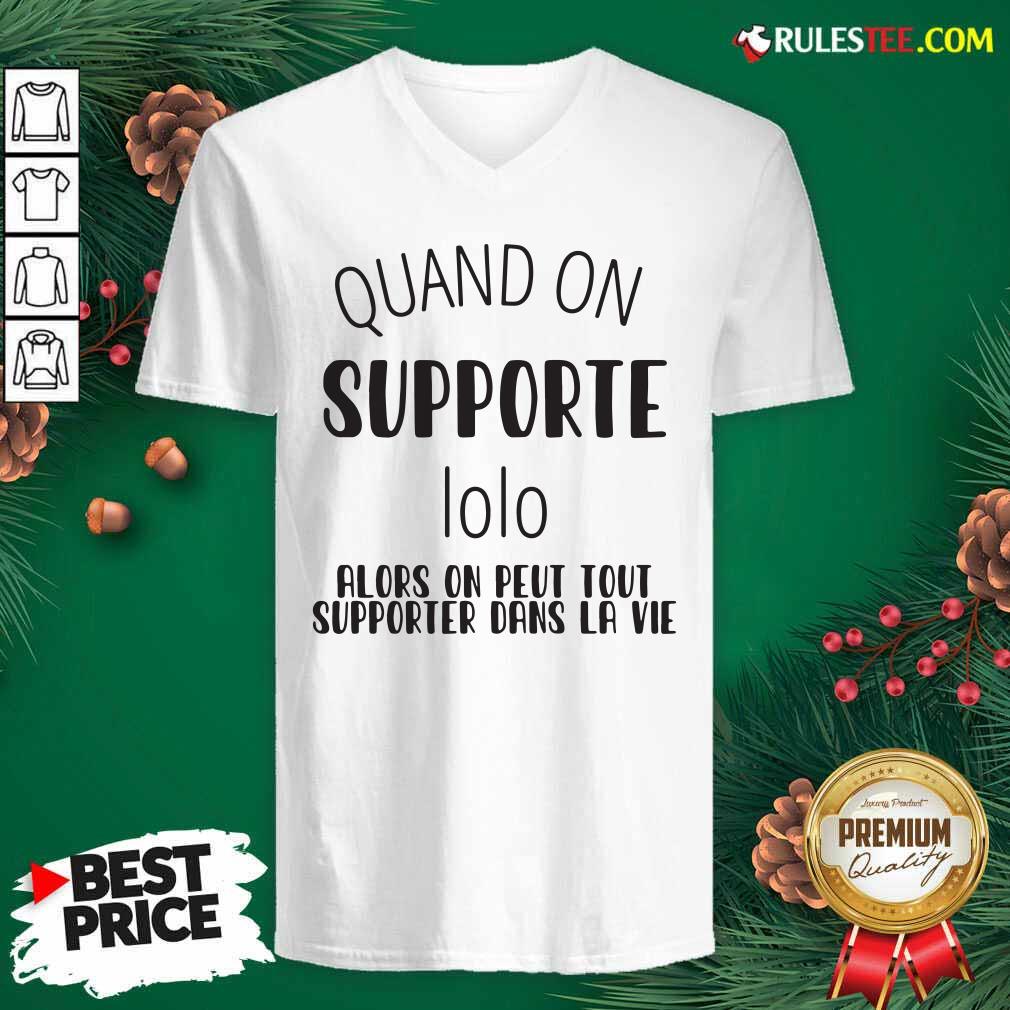 Pretty Quand On Supporte Prenom Alors On Peut Tout Shirt - Image 3