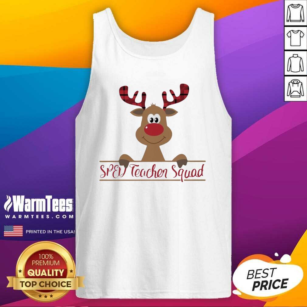 Pretty Reindeer Sped Teacher Squad Christmas Shirt - Image 4