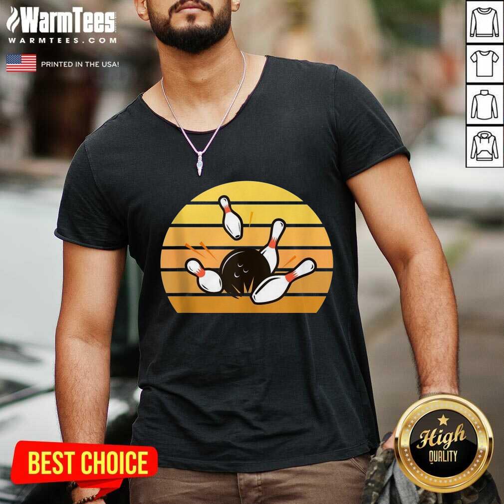 Pretty Retro Bowling Sunset Shirt - Image 5