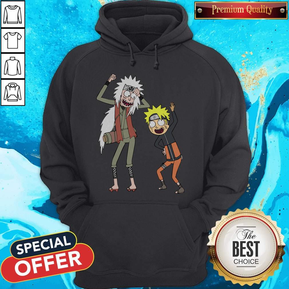 Pretty Rick And Morty Mashup Naruto And Jiraiya Shirt - Image 3