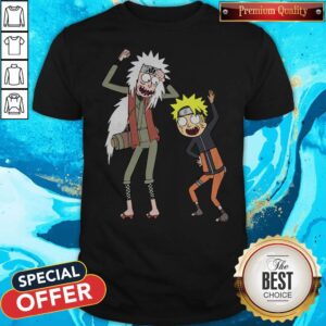 Pretty Rick And Morty Mashup Naruto And Jiraiya Shirt