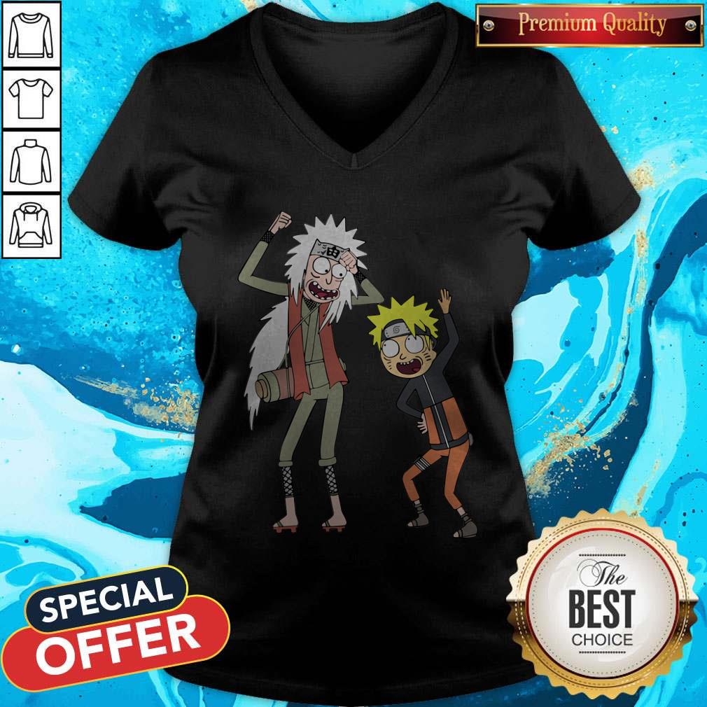 Pretty Rick And Morty Mashup Naruto And Jiraiya Shirt - Image 4